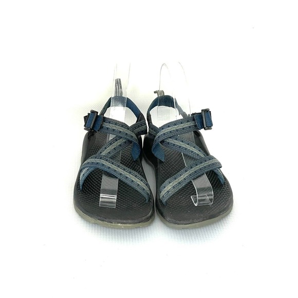Chaco Z/1 EcoTread STAKES Outdoor Water SANDALS Youth Size 4| Navy BLUE & GRAY - Picture 1 of 8